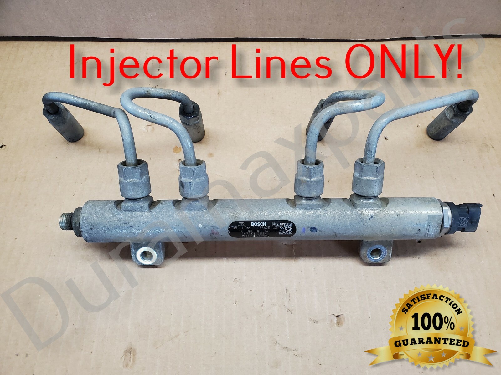 06-10 Chev Silverado GMC Sierra LBZ LMM Fuel Injector LINES ONLY RH Pass Side OE
