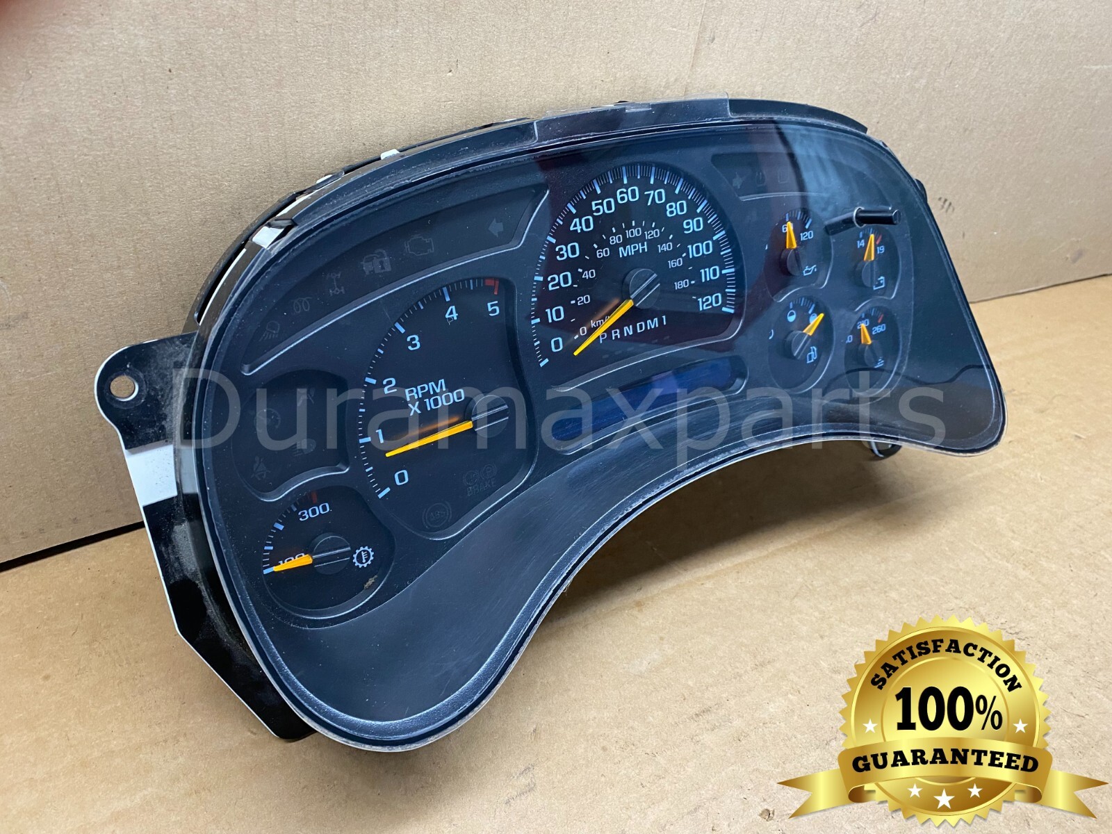 06-07 Chevy Silverado/GMC Sierra LBZ INSTRUMENT CLUSTER 15101853 w Backlighting