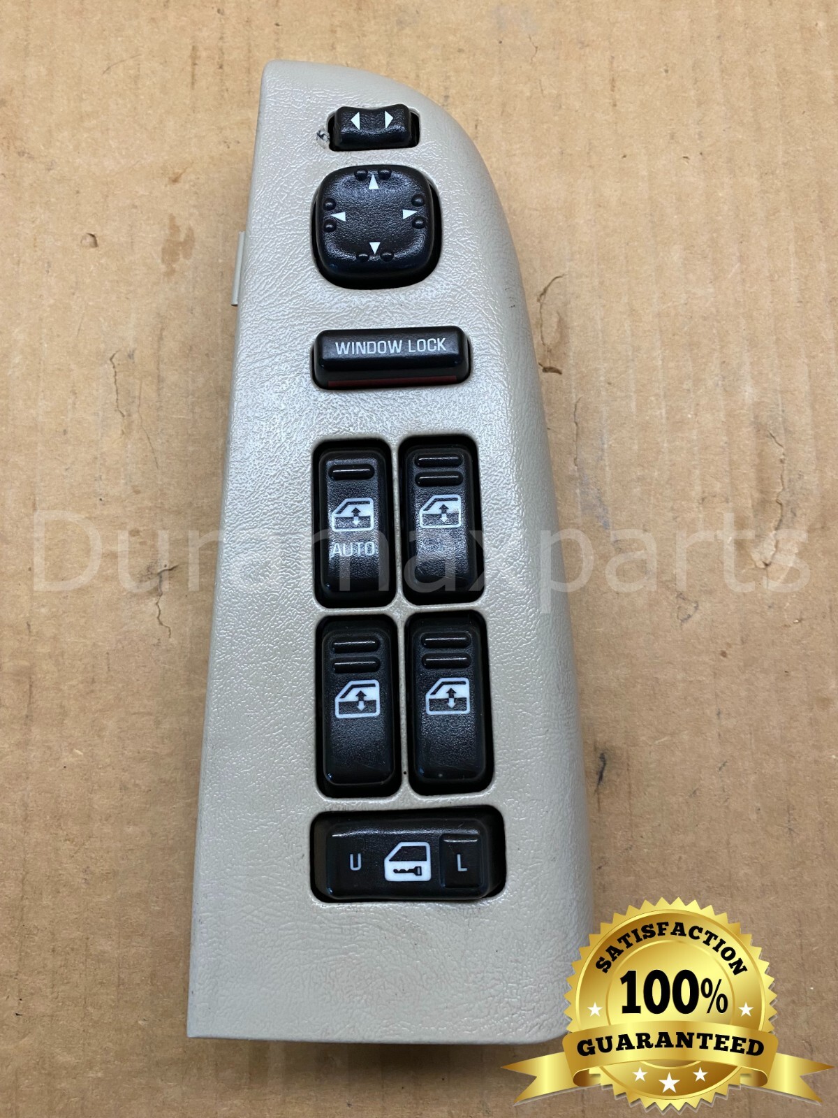 99-02 Chevy Silverado Tahoe LF MASTER WINDOW CONTROL SWITCH 201154G Beige
