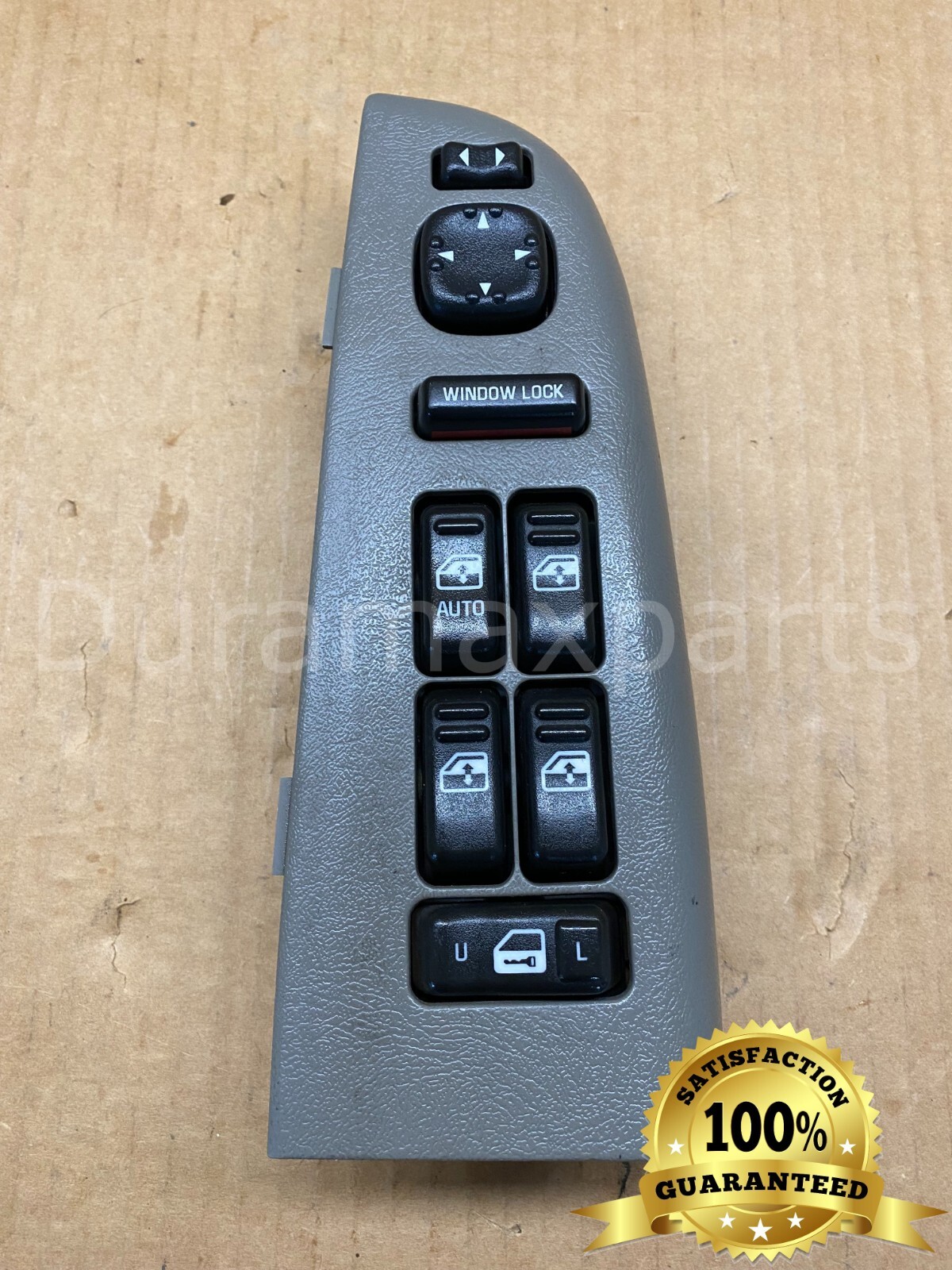 99-02 Chevy Silverado Tahoe LF MASTER WINDOW CONTROL SWITCH 201154G Light Gray