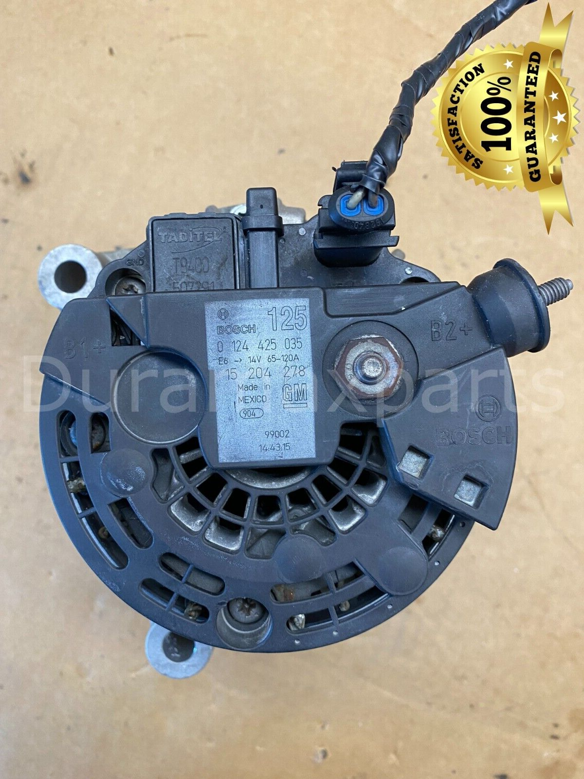 07-10 Chevy Silverado/GMC Sierra LMM Duramax REMANUFACTURED ALTERNATOR 20881337 - Image 9