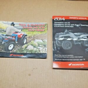 2014 Honda Fourtrax TRX420FA1 Owners Manual Complete OEM 4x4 Automatic