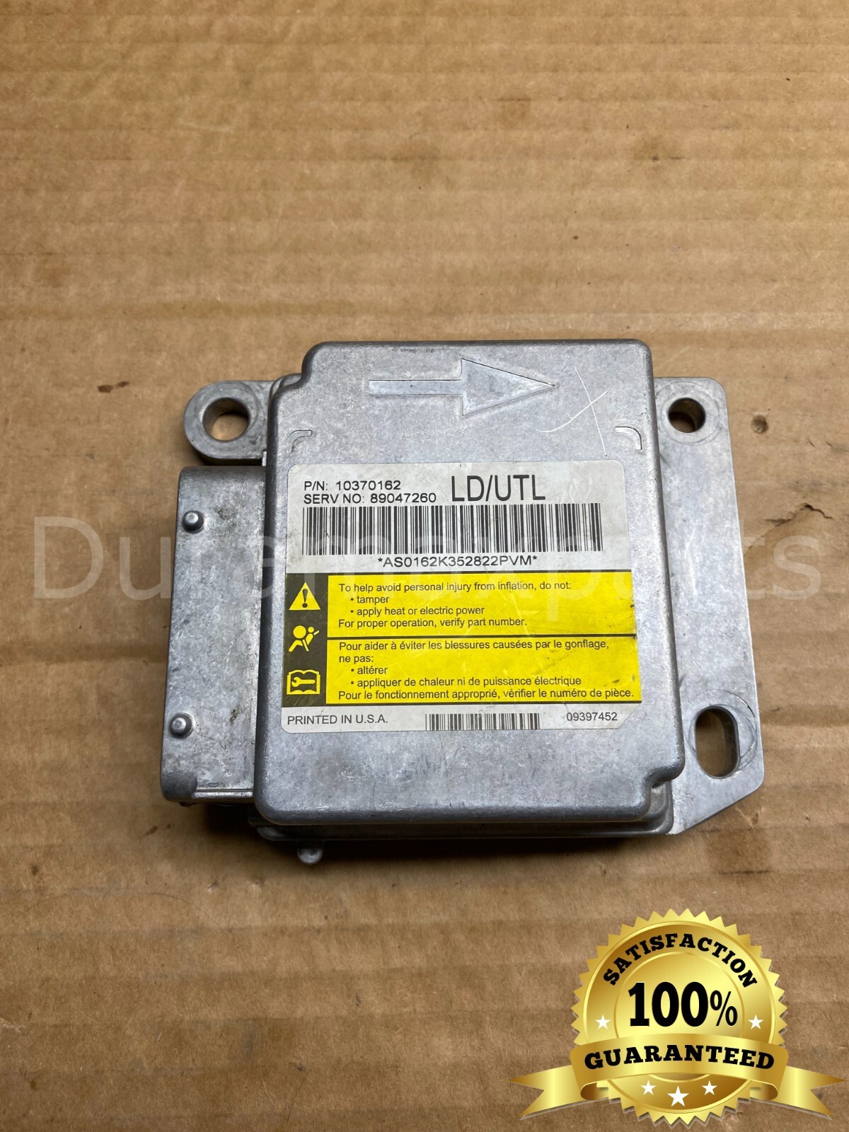 06-07 Chevy Silverado/GMC Sierra 1500 SRS Control Module 10370162