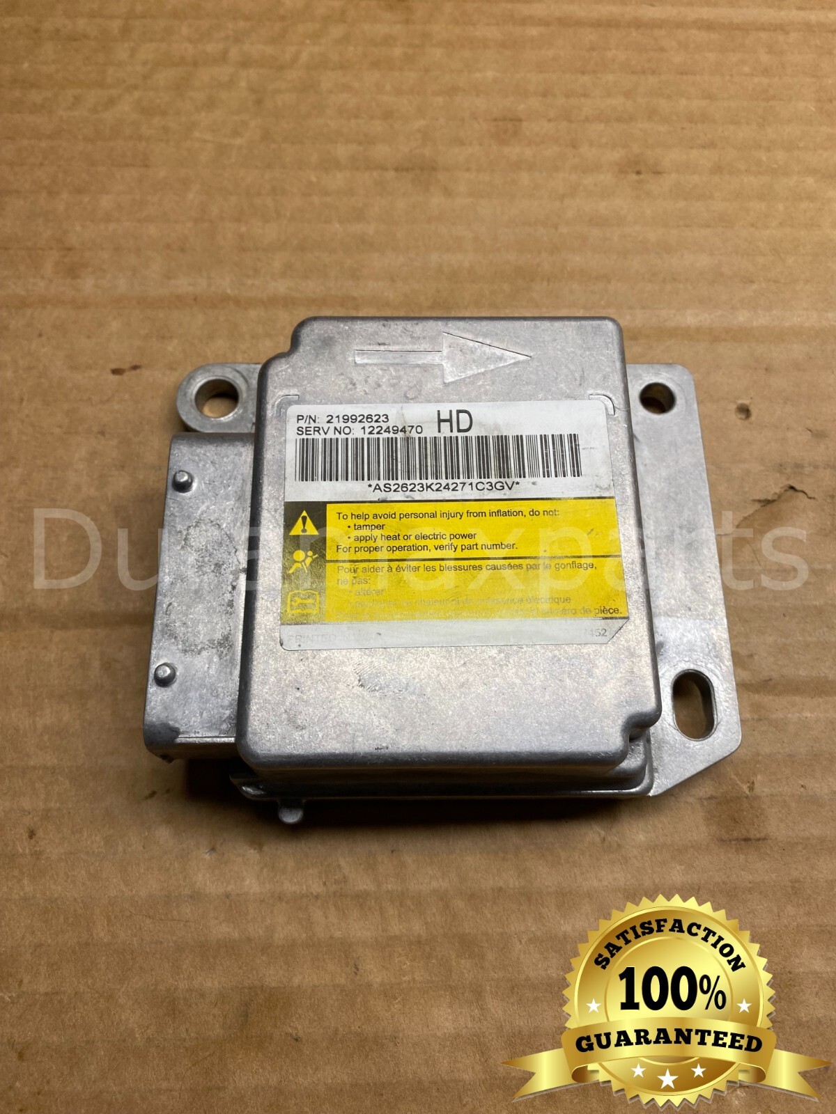 2005 Chevy Silverado/GMC Sierra 1500 Reg Cab SRS Control Module 21992623