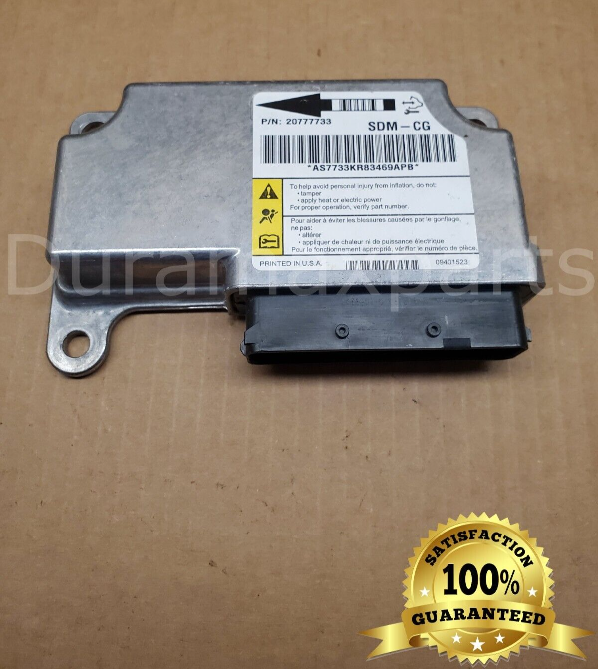 2009 Chevy Silverado/GMC Sierra 2500/3500 SRS Control Module 20777733 OEM