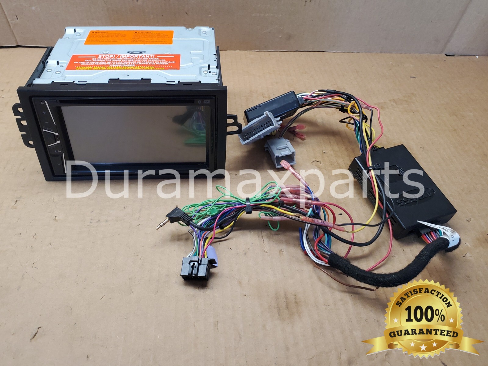 Pioneer AVH-120BT 6.2" Double Din DVD/MP3/CD Player with Module & Cords