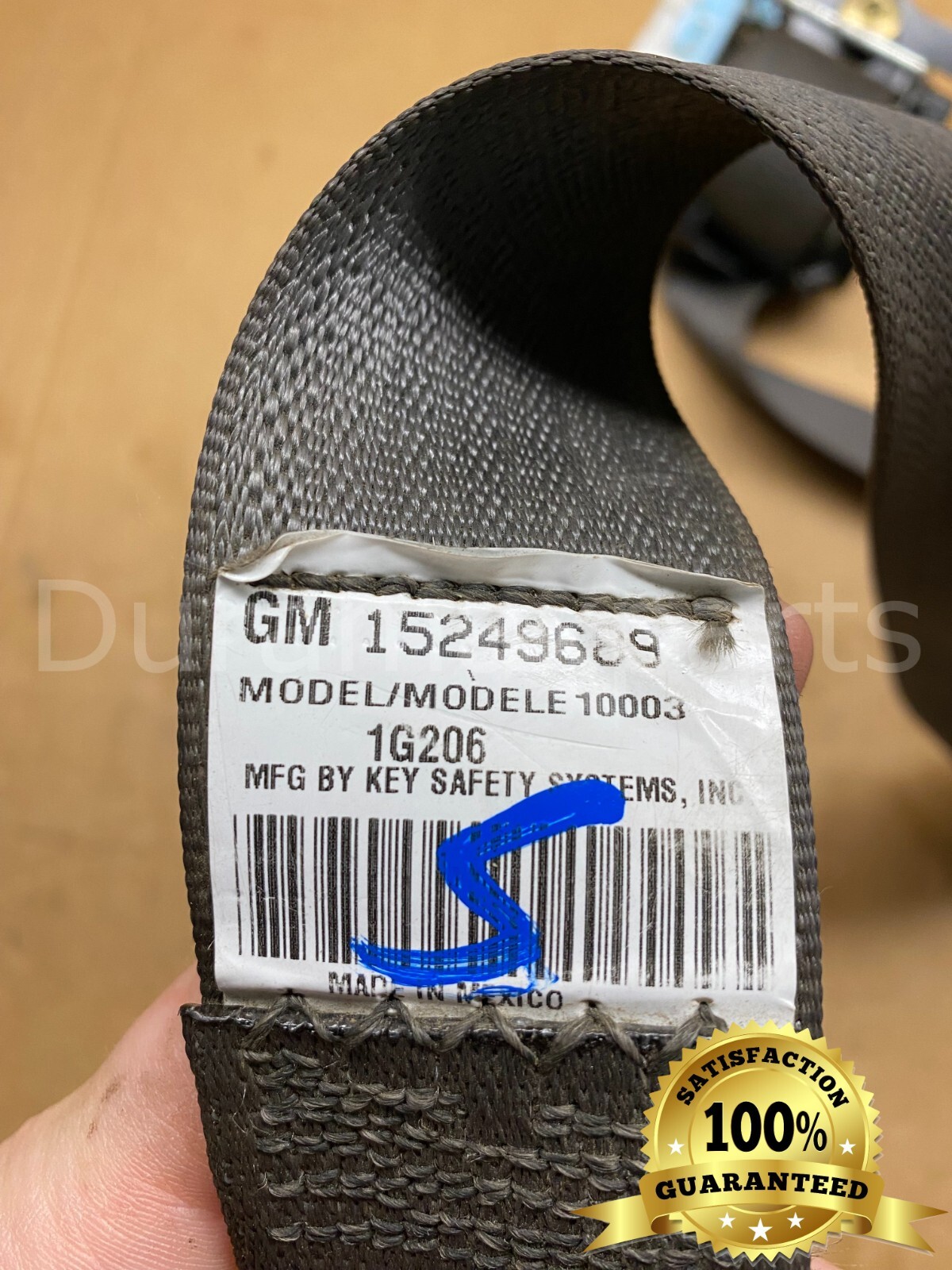 03-06 Chevy Silverado/GMC Sierra CREW CAB LR Seat Belt 15249689 DK Gray Discount - Image 5