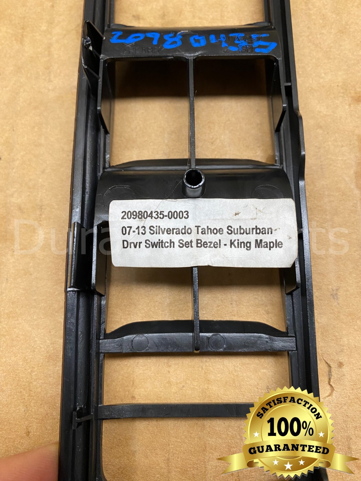 07-14 Chevy/GMC LF Master Window Control Switch 20980435 King Maple BEZEL ONLY - Image 7