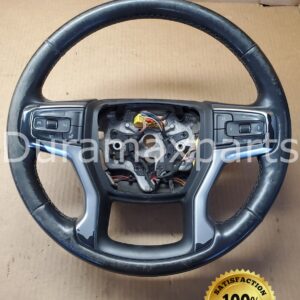 2019-23 GMC Sierra Black Leather Steering Wheel OEM 84946331 DISCOUNTED
