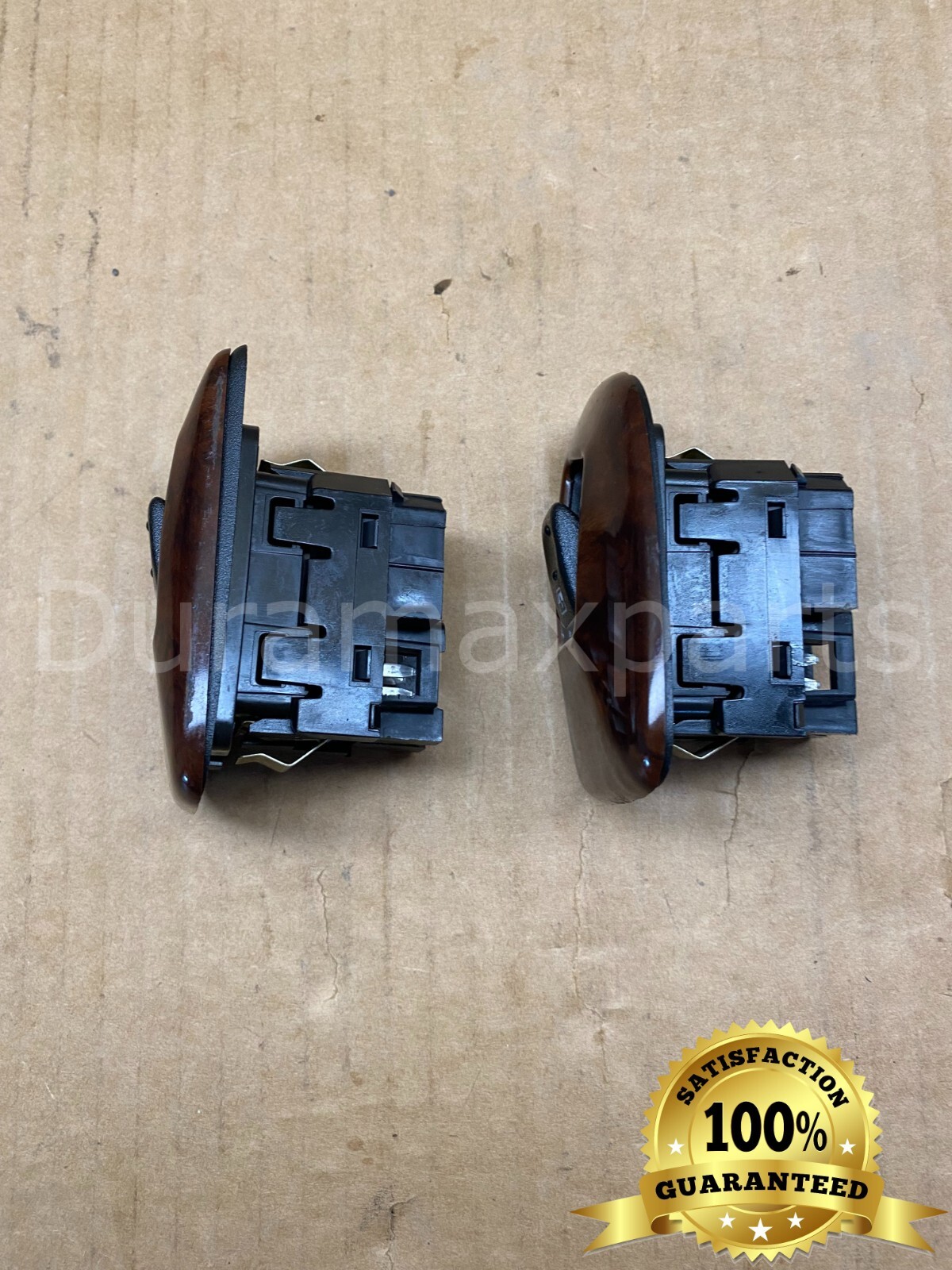 03-06 Chevy/GMC RIGHT/LEFT REAR WINDOW CONTROL SWITCH PAIR 15206533 Mocha Walnut - Image 7