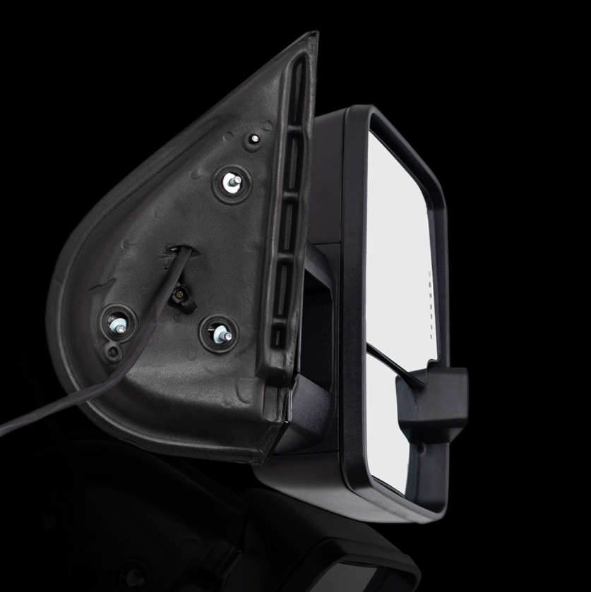 07-14 GM Truck Power Mirrors Textured Black w/Heat-Manual Telescopic-w/Signal - Image 8