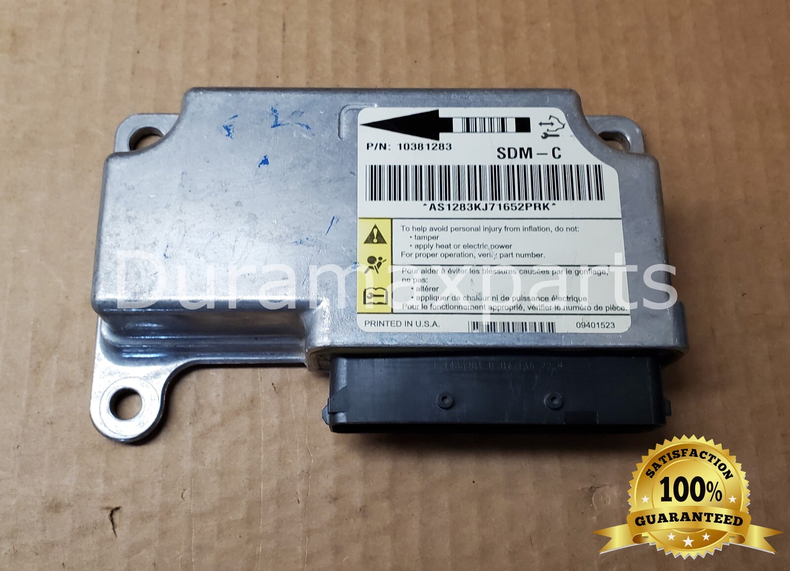 2007-08 Chevrolet Silverado/GMC Sierra SRS Control Module 10381283 OEM