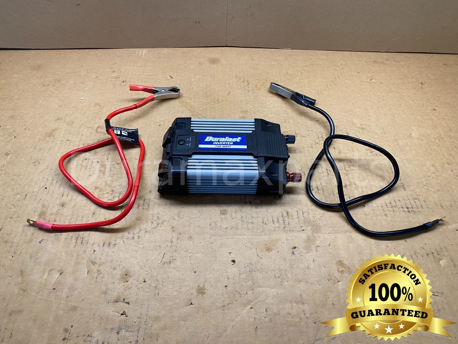 DURALAST POWER INVERTER w/ Clamps | Model #PI-750 | 750W | 12V DC | 110V AC