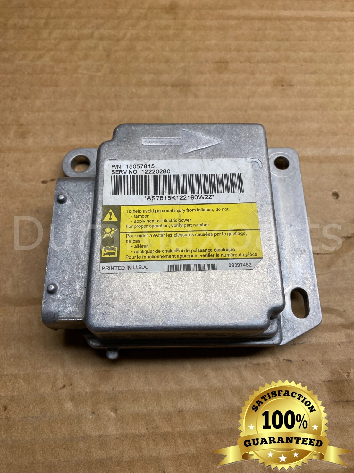 03-07 Chevy Silverado/GMC Sierra 1500 SRS Control Module 15057815
