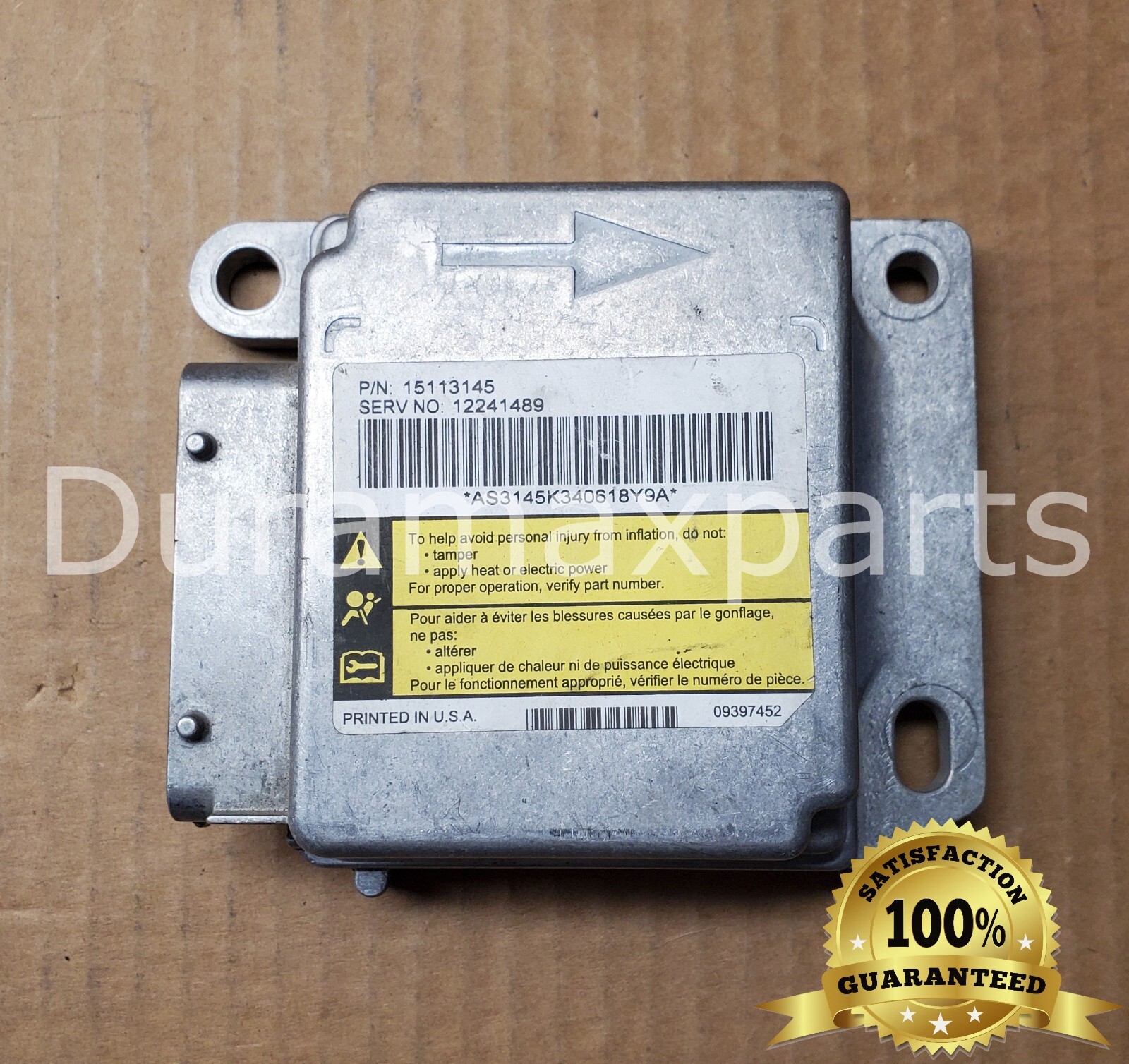 2004 Chevy Silverado/GMC Sierra 2500 SRS Control Module 15113145