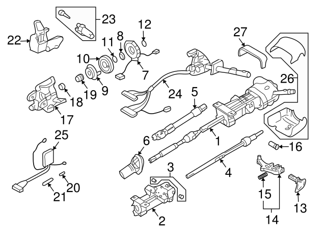 99-16 Chevy Silverado/Suburban/GMC Sierra Yukon STEERING COLUMN SEAL 21996234 GM - Image 9