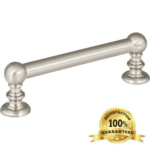 PAIR of Atlas A611-BRN Victoria Pull 3 3/4 Inch (c-c)-Brushed Satin Nickel *NEW*