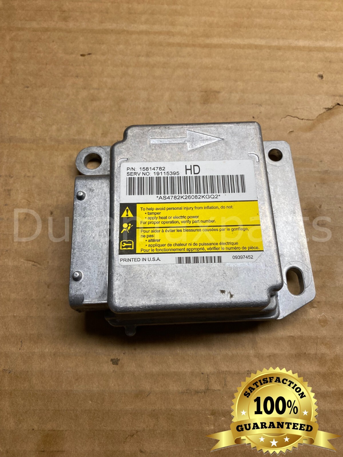06-07 Chevy Silverado/GMC Sierra 1500 Ext Cab SRS Control Module 15814782