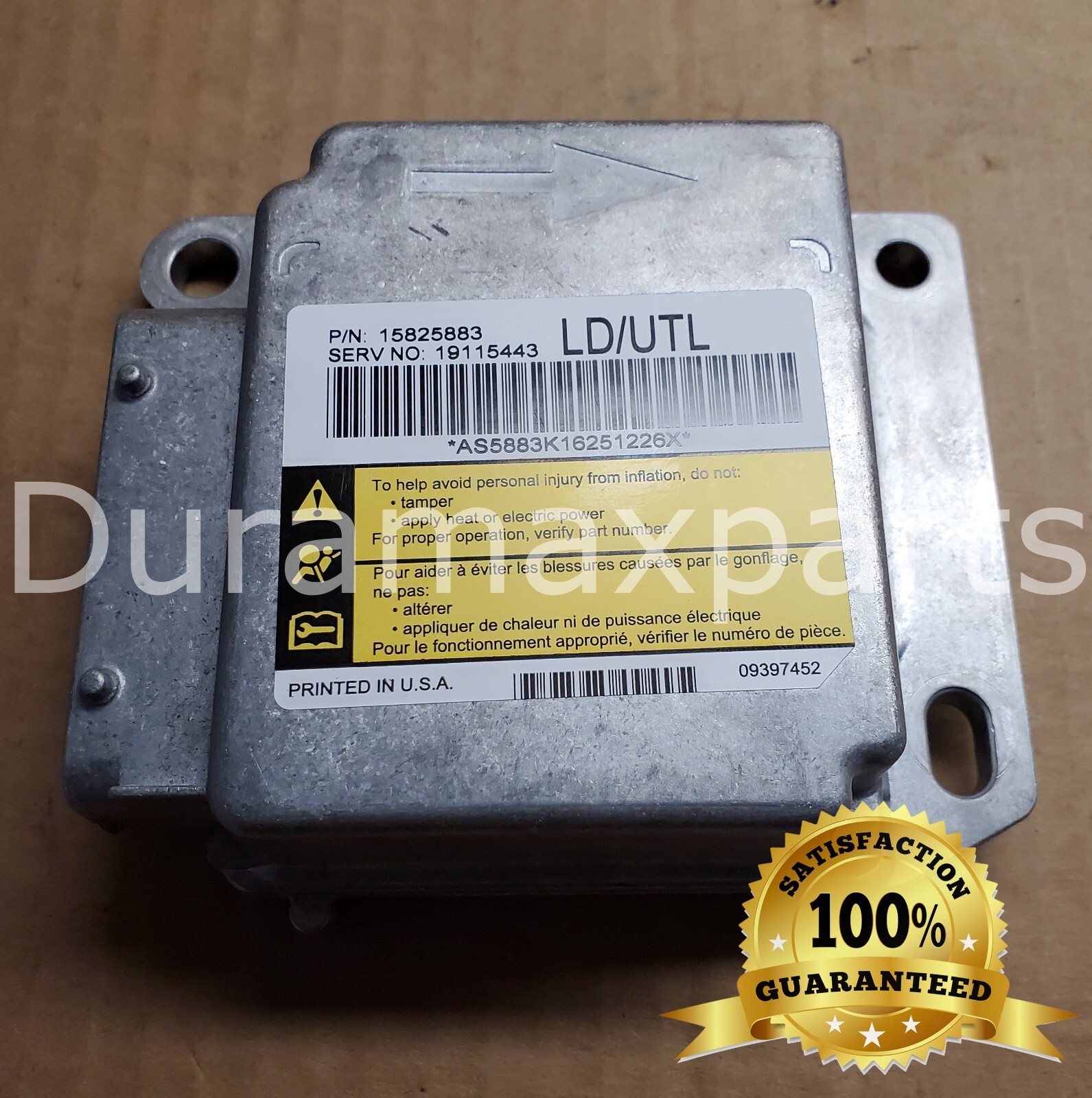 2005-06 Chevy Silverado/GMC Sierra 1500 SRS Control Module 15825883 Genuine OEM