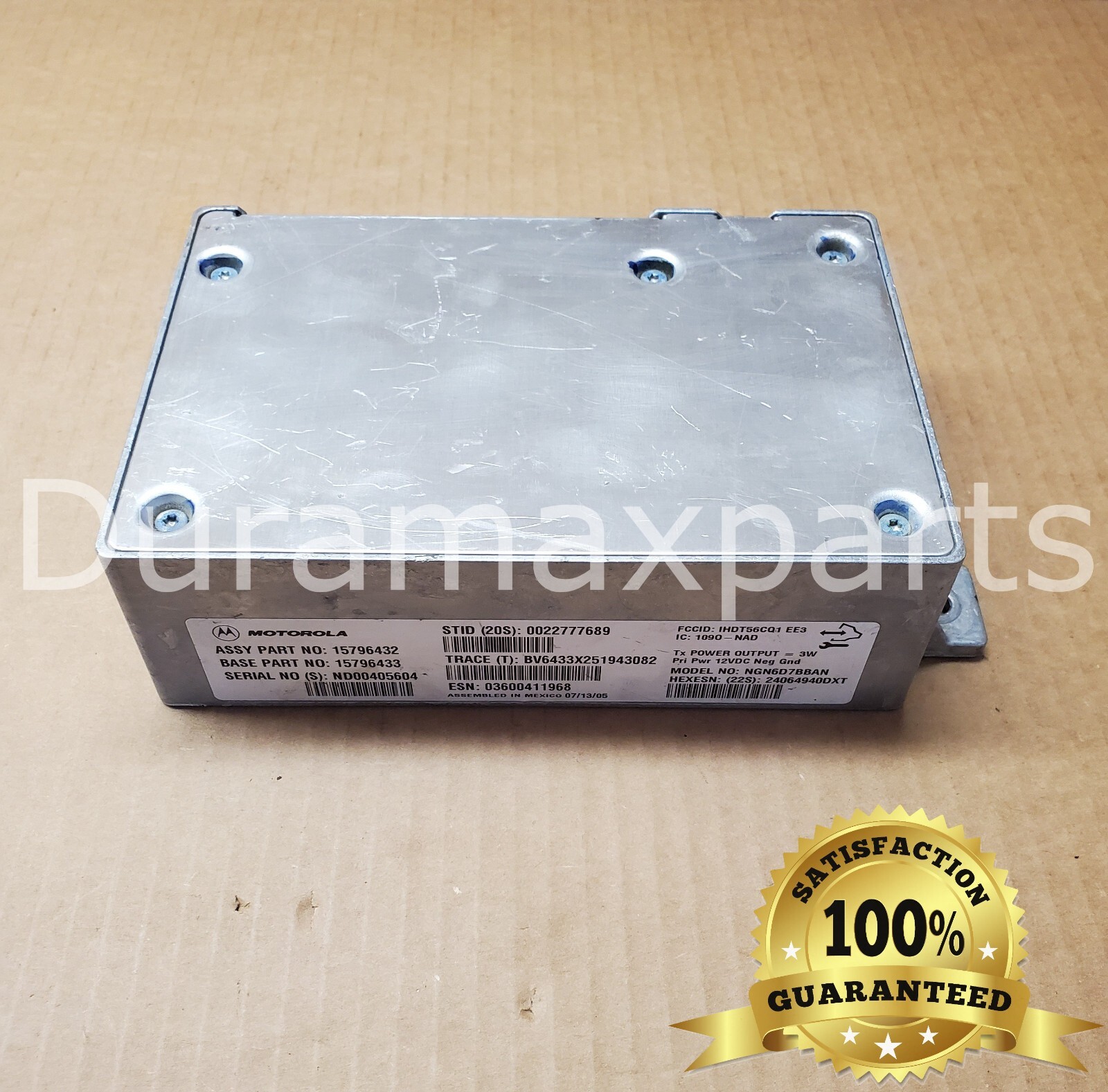 2004-06 Chevy/GMC Onstar Communication Control Module 15796432 15796433 OEM